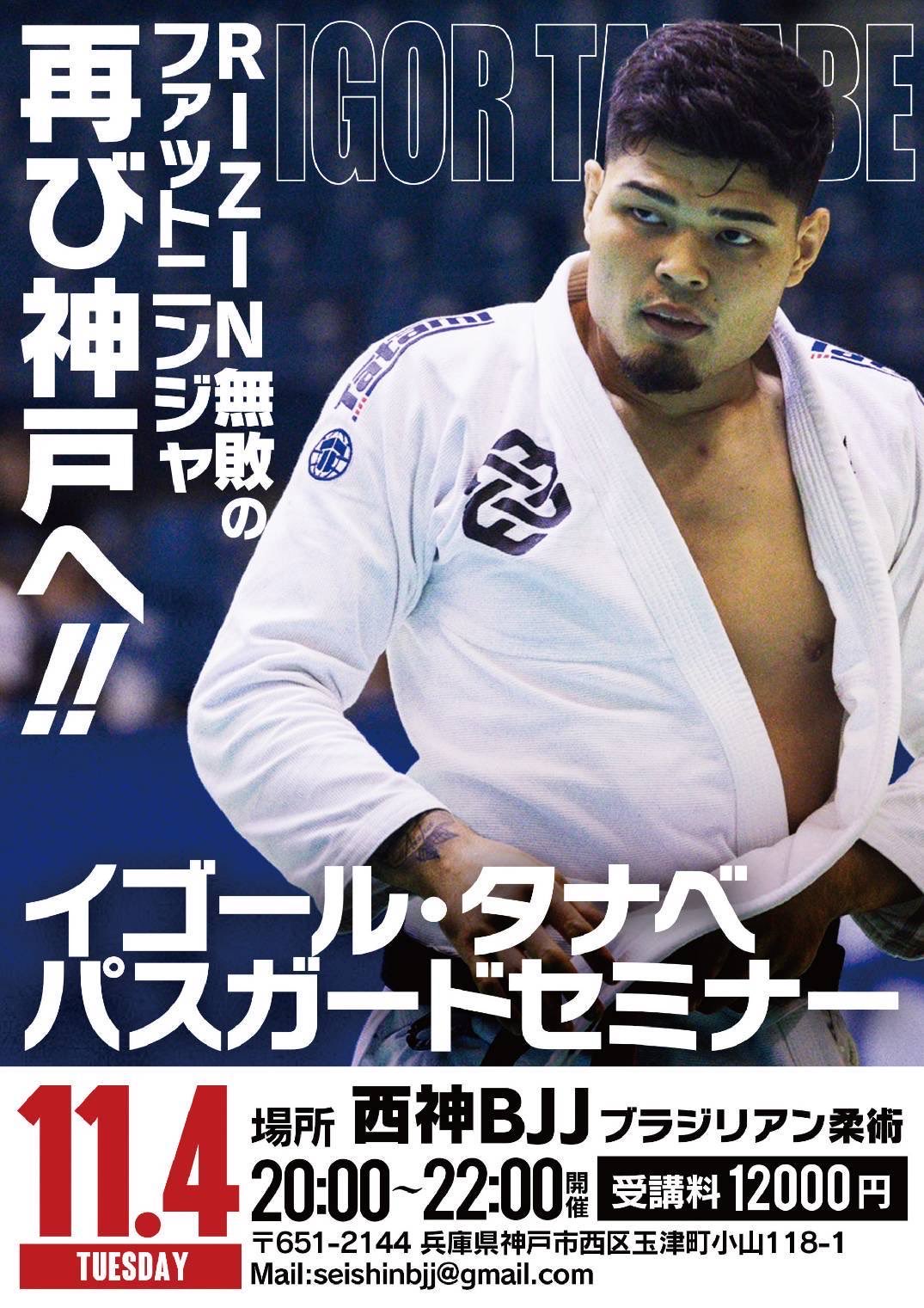 【セミナー】パスガード by イゴール・タナベ